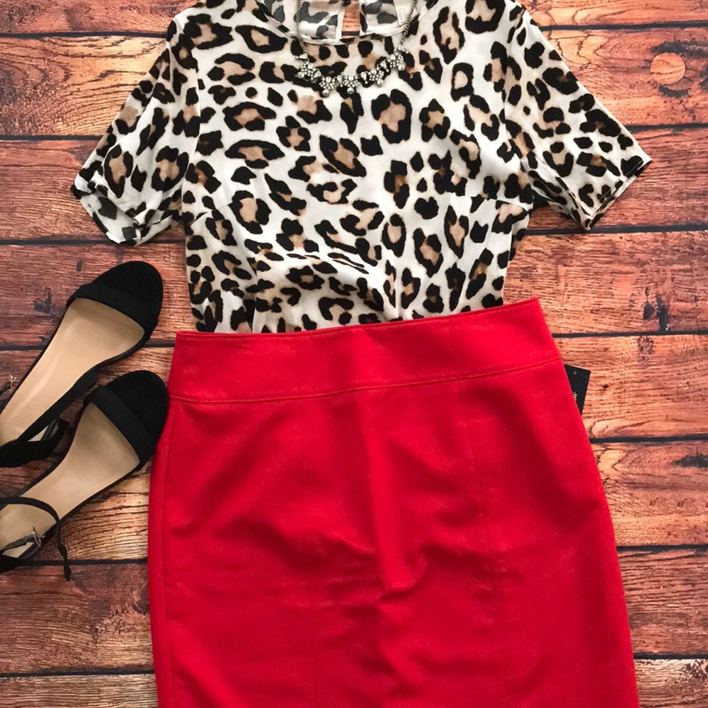 Cherry 🍒 Red Pencil Skirt
